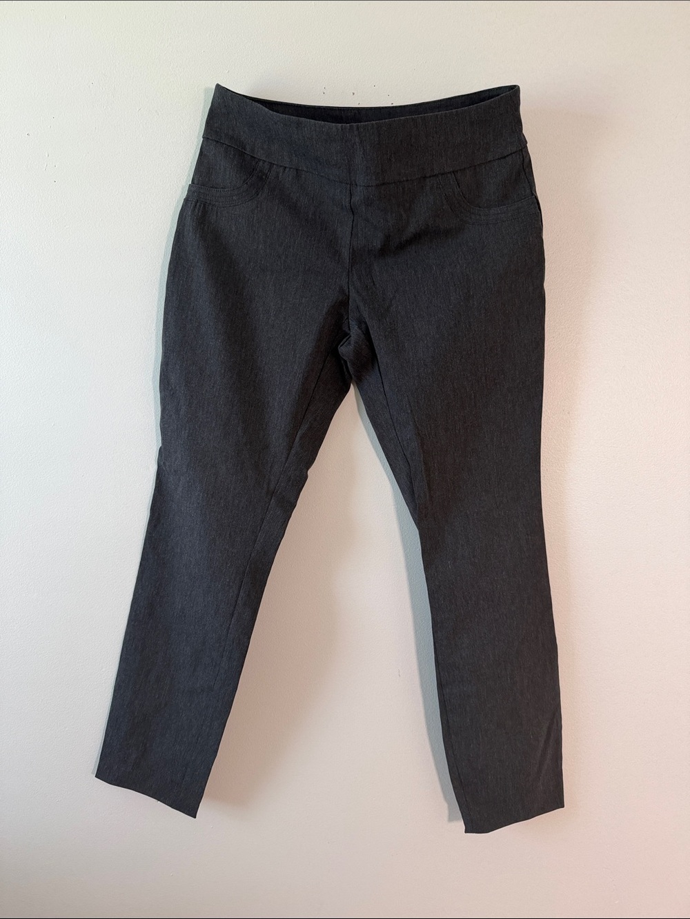 Joe Benbasset Heather Gray Ponte Leggings. Size Large.